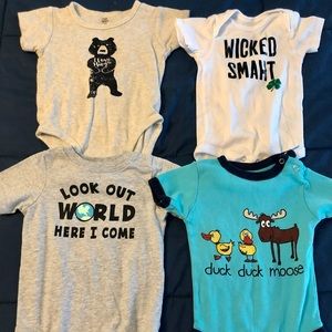 NWOT set of 4 onesies 18-24 m